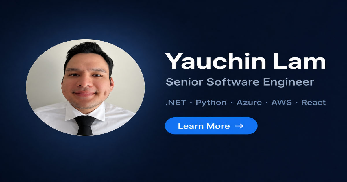 Yauchin M. Lam | Senior Software Engineer